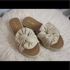 Natural Women’s Espadrille Flatform Sandals